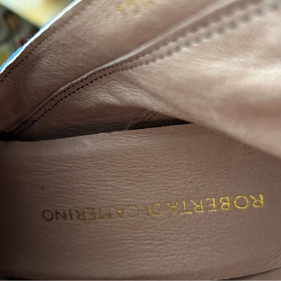 Roberta Di Carmerino Embellished Blue Leather Ankle Boots , US size 6 - Picture 7 of 15